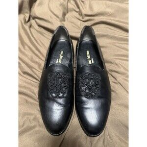 Women’s Stephane Kelian Embossed Leather Loafers Size 6.5UK 8.0US Vintage Shoes